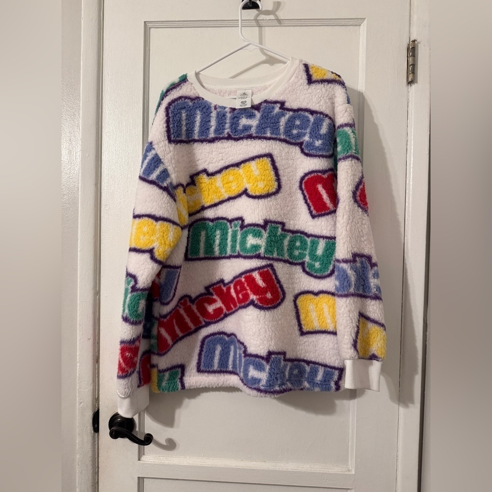 Mickey Disney Sherpa crewneck size large - Picture 2 of 4